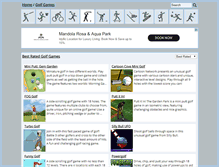 Tablet Screenshot of playgolfgames.org